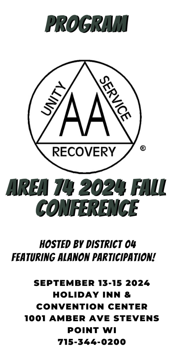 Area 74 2024 Fall Conference Alcoholics Anonymous District 04 Area 74